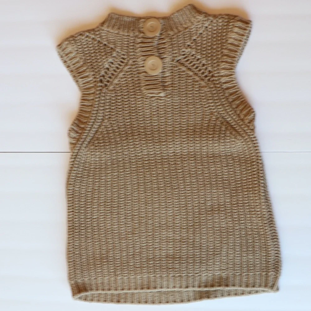 Chloe sleeveless all-cotton knit sweater crew neck - Picture 10 of 10